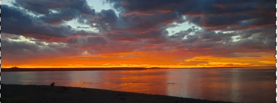 Atardecer en Punta Cascajo, Puerto Deseado